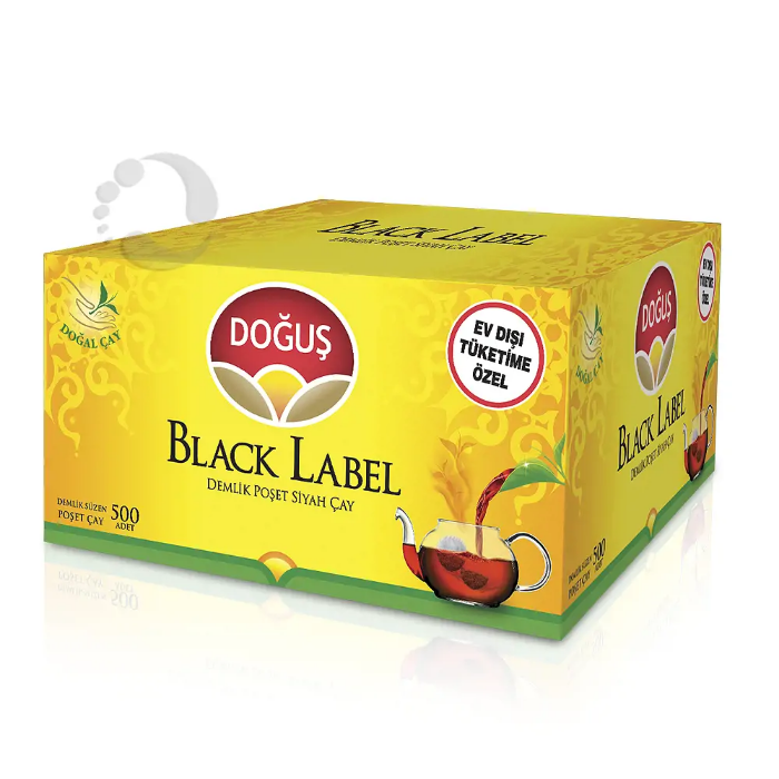 Doğuş Demlik Poşet Çay Black Label 3.2 Gr x 500'lü resmi