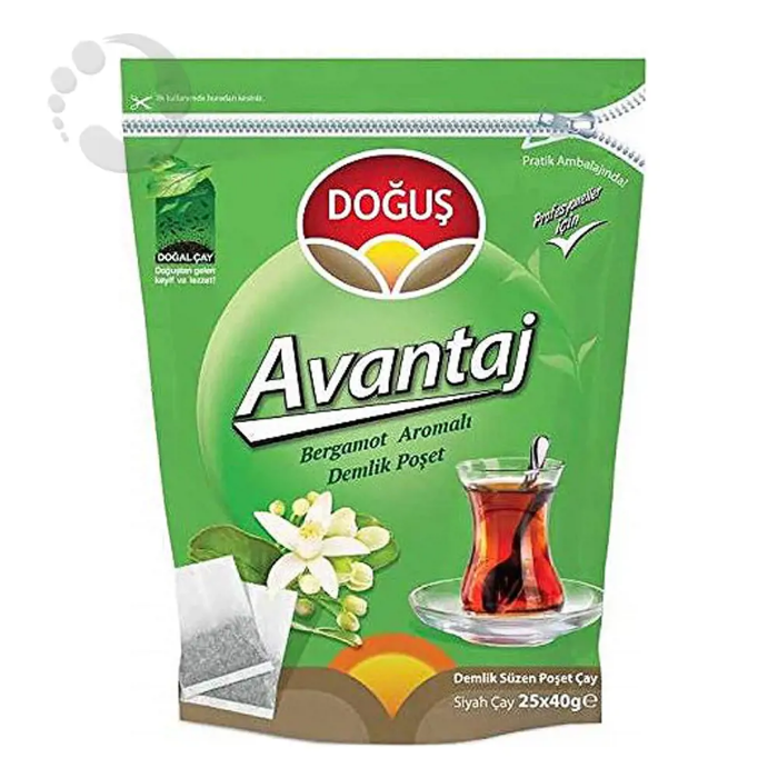 Doğuş Avantaj Demlik Poşet Çay  Bergamotlu 40 Gr 25'li Paket resmi