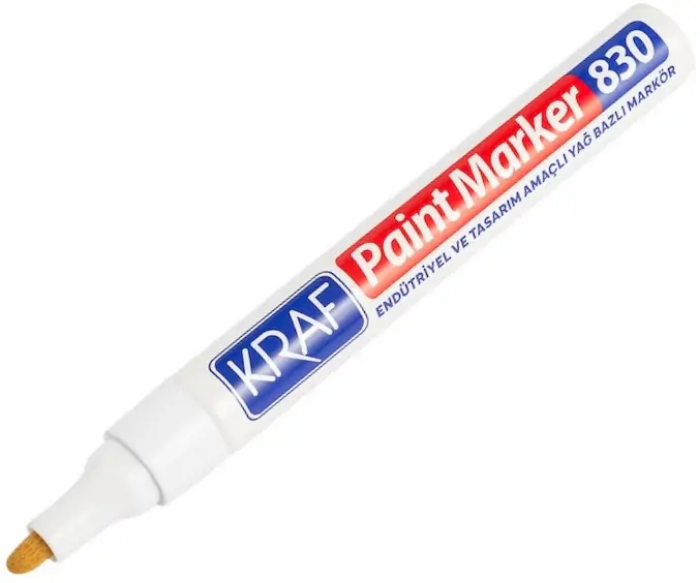 Kraf 830 Paint Markör - Beyaz resmi