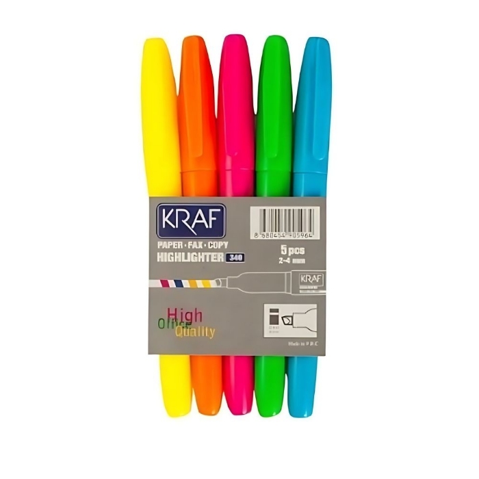 Kraf 340 Fosforlu Kalem 5'li resmi