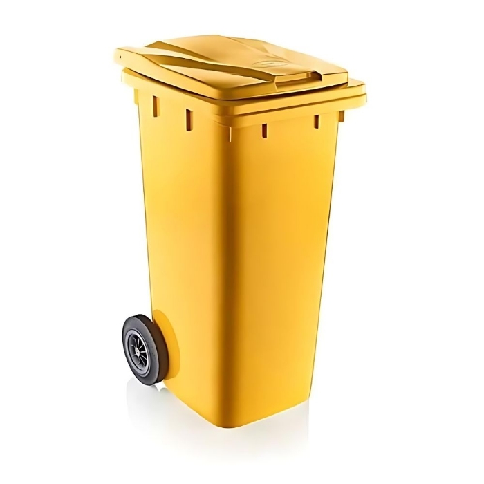 Konteyner 120 L Sarı 1.Kalite - 6505 resmi