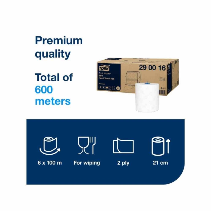 Tork Hareketli Havlu Premium 100 m 6'lı Rulo resmi