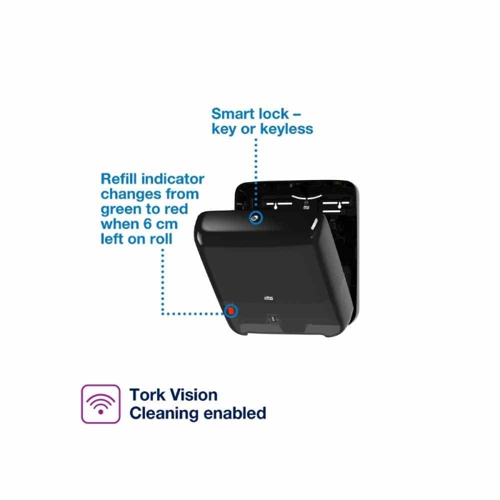 Tork Matic Hareketli Havlu Dispenseri Siyah resmi