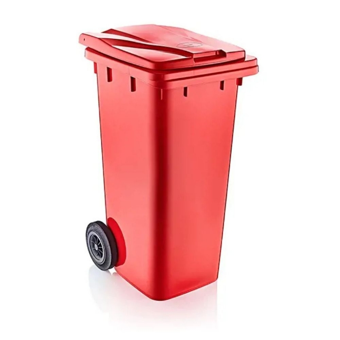 Konteyner 120 L Kırmızı 1. Kalite - 6505 resmi