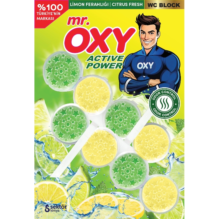 Mr. Oxy Wc Blok 2'li Limon Ferahlığı