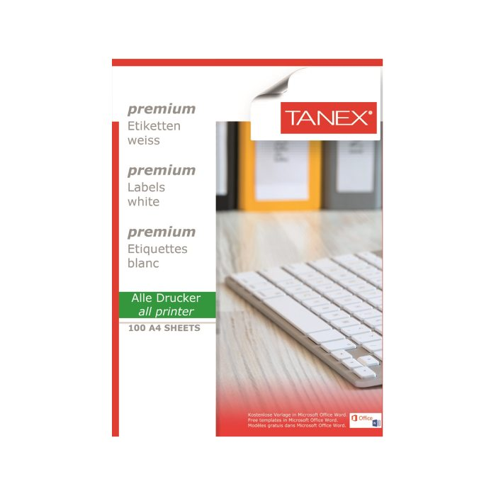 Tanex Laser Etiket Tw-2324 70 X 35 Mm 100 Adet resmi