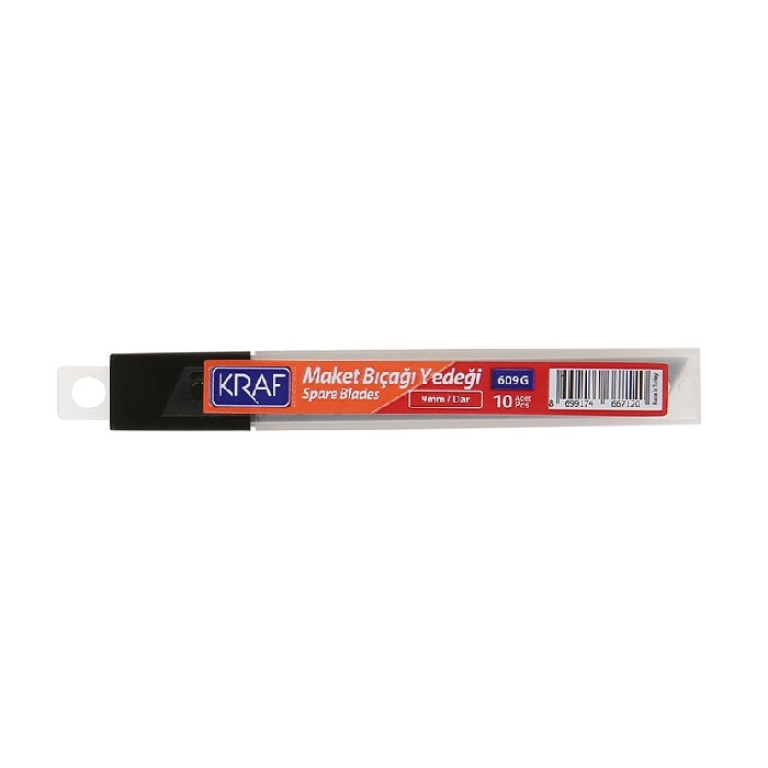 Kraf 609G Küçük Maket Bıçağı Yedeği 10 Adet resmi